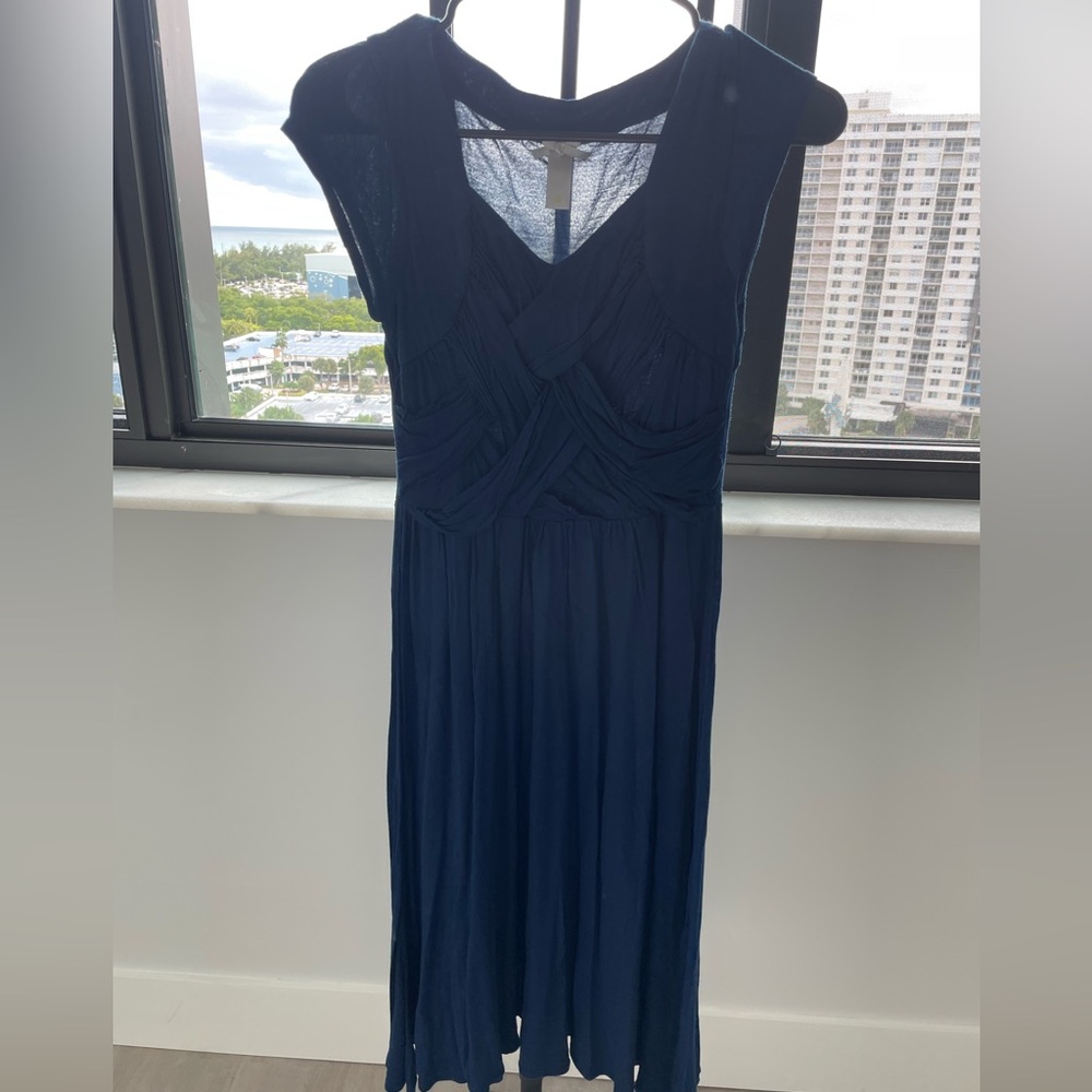 Flowy navy blue dress